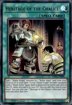 YUGIOH HERITAGE OF THE CHALICE ULTRA RARE 1ST EDITION NEAR MINT SOFU-EN090 - Image 1