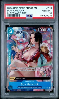 2024 One Piece PRB01 EN Alternate Art #013 Boa Hancock PSA 10 GEM MINT Alt - Image 1