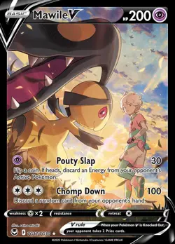 Pokemon Mawile V (TG17/30) Silver Tempest Trainer Gallery NM HOLO - Image 1