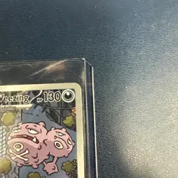 2025 Pokemon Team Rocket’s Weezing Illustration Rare #199/182 Full Art Holo - Image 3