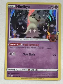 Mimikyu - Holo - 81/189 Darkness Ablaze - 2022 Trick Or Trade Pokemon TCG - Image 1
