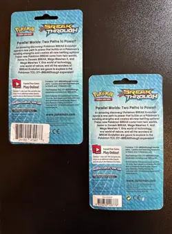 POKEMON XY BREAKTHROUGH BLISTER BOOSTER PACK NEW JIRACHI & HAWLUCHA COSMOS FOIL! - Image 2
