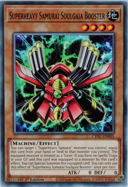 YuGiOh Superheavy Samurai Soulgaia Booster CYAC-EN005 Common 1st Edition - Image 1