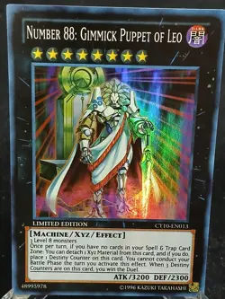Yu-Gi-Oh! Number 88: Gimmick Puppet of Leo CT10-EN013 SR MP - Image 1