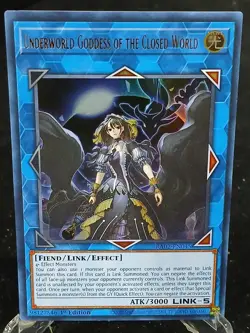 Yu-Gi-Oh! Underworld Goddess of the Closed World RA02-EN045 UR MP - Image 1