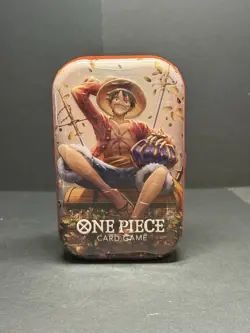 One Piece Card Game Tin Pack Set Vol. 2 - Luffy (OP-13) Factory Sealed - Image 1