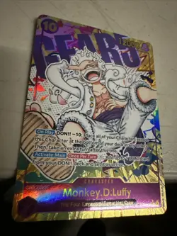 One Piece TCG OP05-119 Monkey D. Luffy Gear 5 Parallel SEC Alt Art English - Image 1