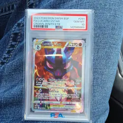 Pokemon TCG Crown Zenith ETB #SWSH291 Lucario VSTAR Promo PSA 10 GEM MT - Image 1