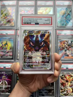 Pokemon TCG Lucario VSTAR SWSH291 PSA 10 Crown Zenith Black Star Promo Card - Image 1