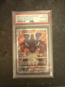 Pokemon TCG Crown Zenith Promo Lucario VSTAR SWSH291 PSA 10 Gem - Image 2