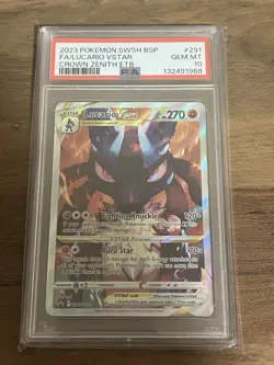 Pokemon TCG Lucario VSTAR SWSH291 PSA 10 Crown Zenith Black Star Promo Card - Image 2