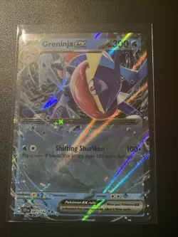 Pokemon TCG Greninja EX Double Rare Holo Card 041/142 Stellar Crown - Image 1