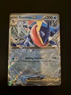 Pokemon TCG Greninja EX Stellar Crown Holo Double Rare Card 041/142 NM Condition - Image 1