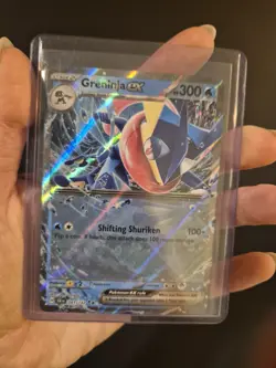 Pokemon TCG Greninja EX Stellar Crown Holo Double Rare Card 041/142 NM Condition - Image 3