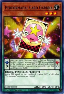 Performapal Card Gardna - ROTD-EN082 - Common - 1st Edition - Lightly Played - Image 1