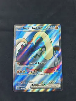 Great Tusk ex 230/198 Scarlet & Violet Base Full Art Pokemon Card Mint - Image 1