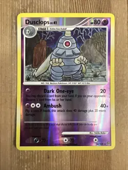 Dusclops Reverse Holo 34/100 Pokemon Card NM Condition (Diamond & Pearl) - Image 1