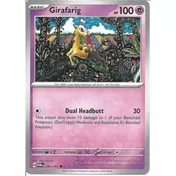 083/167 Girafarig : Common Card : Twilight Masquerade Pokemon TCG - Image 1