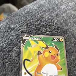 Pokemon TCG Raichu v Brilliant Stars Holo Ultra Rare Card 158/172 NM - Image 3