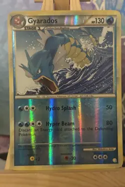 Pokemon TCG Gyarados Heartgold & Soulsilver 4/123 Reverse Holo Rare NM - Image 1