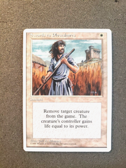 MTG Swords to Plowshares x1 Fourth Edition 52/379 Uncommon Un-Played(DS3D1PD)... - Image 3