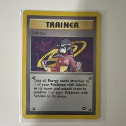 Pokemon TCG Sabrina Gym Challenge 20/132 Holo Rare Unlimited Wizards - Image 1