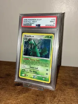 PSA 9 Sceptile Holo Stormfront 2009 #10 Diamond and Pearl Pokemon Card - Image 1