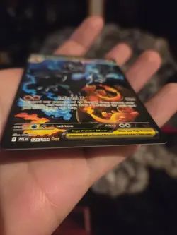 Mega Charizard X EX Full Art Holo 360 HP Pokemon Card 125/094 Phantasmal Flames - Image 2