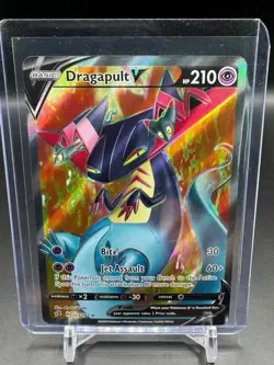 Pokemon TCG Dragapult v Full Art 183/192 Ultra Rare Rebel Clash Holo - Image 1