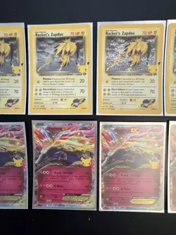 Pokemon Celebrations Lot 18 Zapdos 15/132 Xerneas 97/146 Garchomp 145/147 Luxray - Image 4