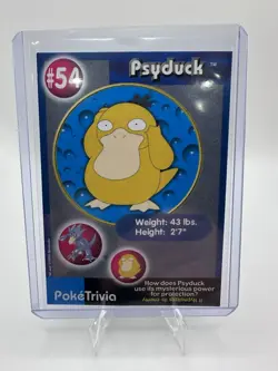 Psyduck 54 - PokeTrivia - Burger King Promo - Scene 4 - Vintage - Pokemon - Image 3