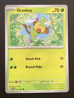 Grookey - 014/167 - Common - SV06: Twilight Masquerade - Pokemon TCG - Image 1