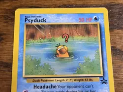 Pokemon Wotc Black Star Promo # 20 Psyduck,,not played - Image 2