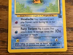 Pokemon Wotc Black Star Promo # 20 Psyduck,,not played - Image 3