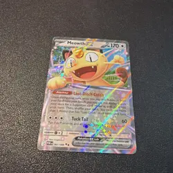 Pokemon TCG Meowth EX 62/88 Double Rare Perfect Order - Image 3