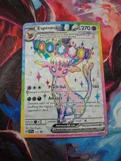 Pokemon TCG Espeon EX Prismatic Evolutions Black Star Promo #175 - Image 1