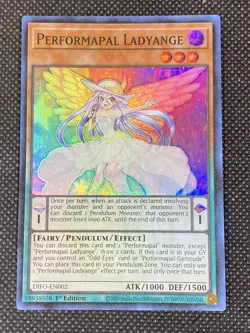 YuGiOh! - Performapal Ladyange DIFO-EN002 Super Rare 1st Edition Near Mint - Image 1