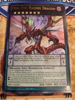 Yugioh Odd-Eyes Raging Dragon MP17-EN205 1st Edition LP - Image 1