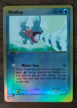 Mudkip 65/97 (Dragon) Holo Vintage Pokemon Card LP - Image 1