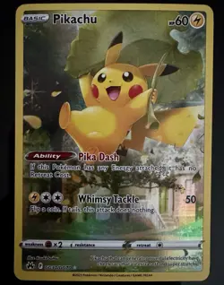 Pokemon Pikachu TCG Card GG30/GG70 Crown Zenith - Image 1