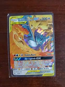 Pokemon Moltres Zapdos Articuno GX TCG Holo Card 44/68 Tag Team - Image 1