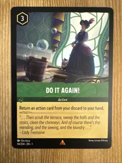 Do It Again! 94/204 Disney Lorcana The First Chapter Regular Rare Card NM - Image 1