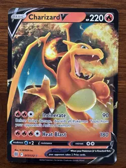 Charizard V 017/172 SWSH09: Brilliant Stars Ultra Rare Pokemon Card - Image 1