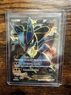 Pokemon Lucario EX Full Art Ultra Rare Holo XY Furious Fists Card 107/111 - Image 1