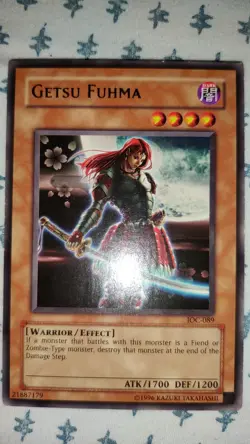Getsu Fuhma IOC-089 Invasion of Chaos Unlimited Rare Card NM Yu-Gi-Oh TCG - Image 1