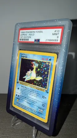 1999 Pokemon TCG 1st Edition Fossil LAPRAS Holo Foil Card PSA 9 #10/62 - Image 2