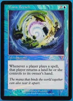 Mana Breach FOIL 7th Edition PLD Blue Uncommon MAGIC CARD (ID# 493720) ABUGames - Image 1