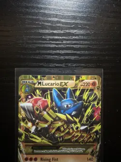 Pokemon M Lucario EX Secret Rare Holo 113/111 XY Furious Fists Mega Card - Image 3