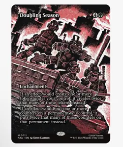 Doubling Season (Borderless) Teenage Mutant Ninja Turtles MTG NM Free Shipping - Image 1