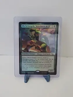 Magic the Gathering - Michelangelo, Weirdness to 11 FOIL - 0121 - RARE TMNT NM/M - Image 1